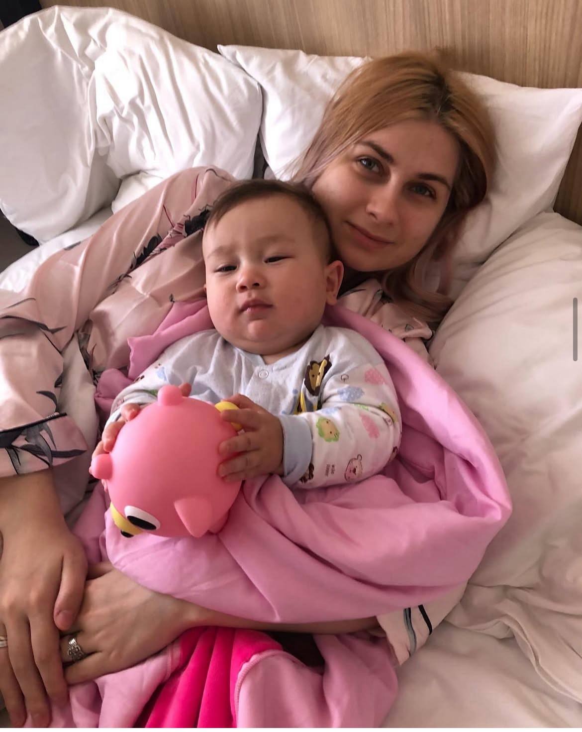 Ирина с маленьким сыном